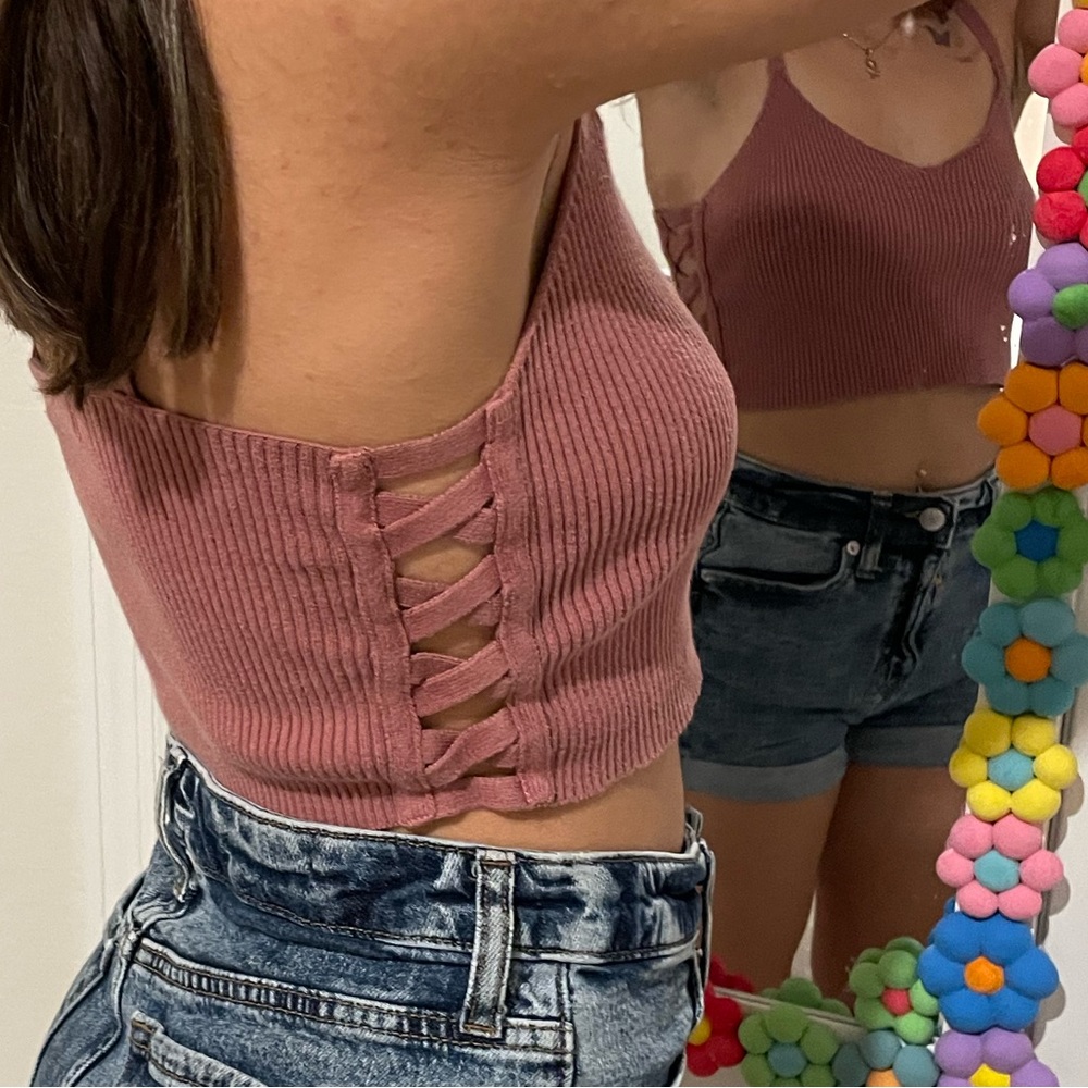 Pink tank top
